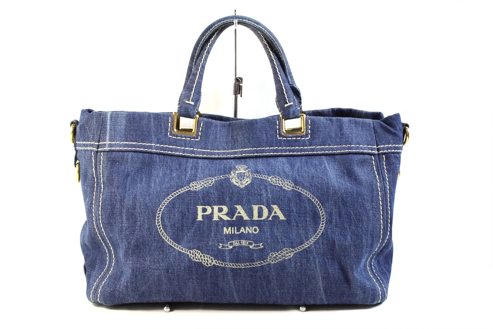 PRADA プラダ BN2069 デニム2WAYバッグ トートバッグ を買取させて頂きました！！｜買取実績｜リサイクルマートブランド館 和白店