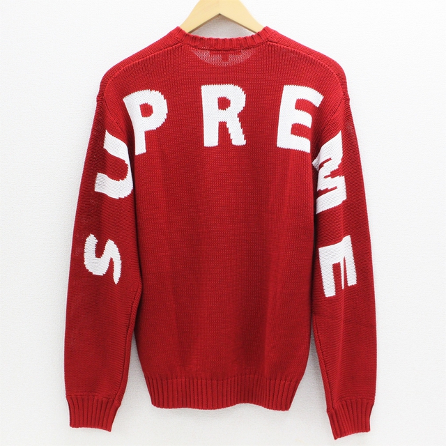 L Supreme Back Logo Sweater 赤 国内正規品　②