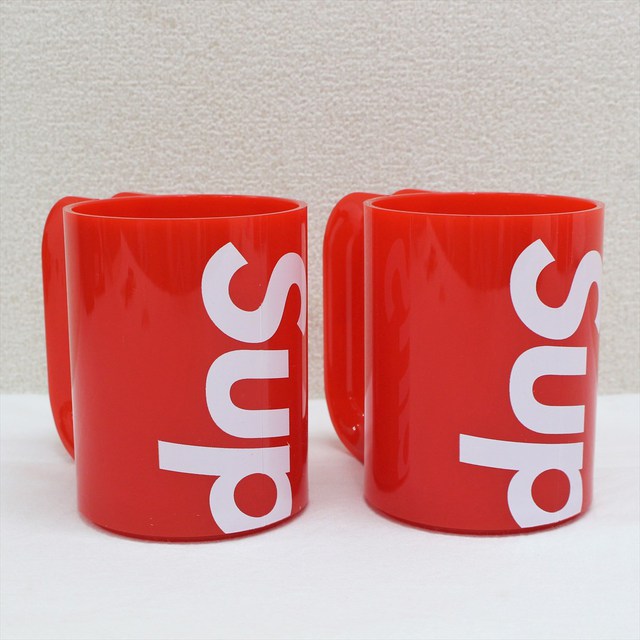 supreme Heller Mugs (set of 2)赤 red ロゴマグ